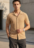 Soliches - Premium Beige Waffle Shirt