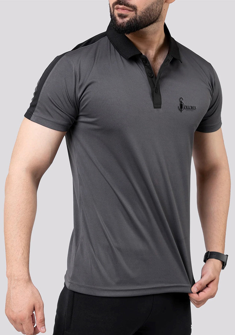Bundle Of 2 Dri-fit Contrast Polo T-shirts  - Soliches