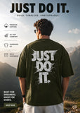Just Do It Printed Oversized T-shirt