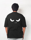Angry Face Printed Oversized T-shirt - Soliches