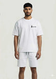 Soliches – White Summer Dri-Fit Printed T-shirt+Short For Mens