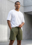 Soliches - Olive Textured Waffle Short