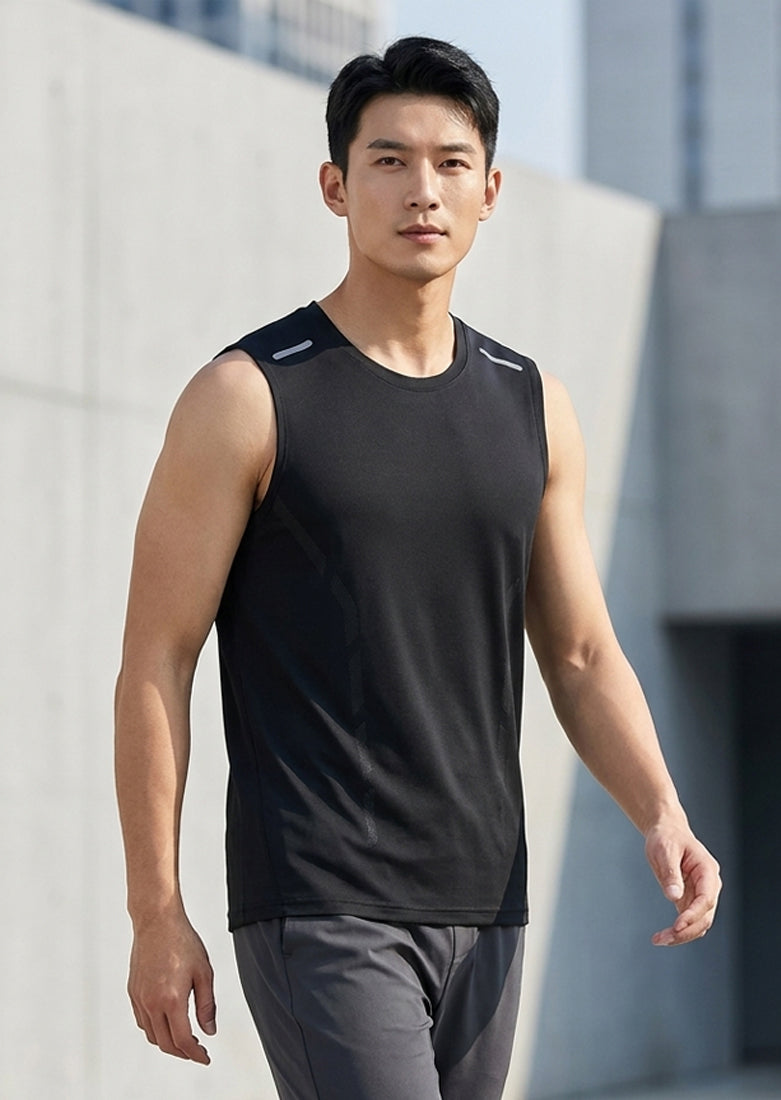 Soliches - Premium Black Dri-Fit Gym Sando