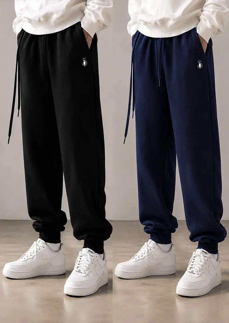 Bundle Of 2 Terry Trousers | Navy & Black – Soliches