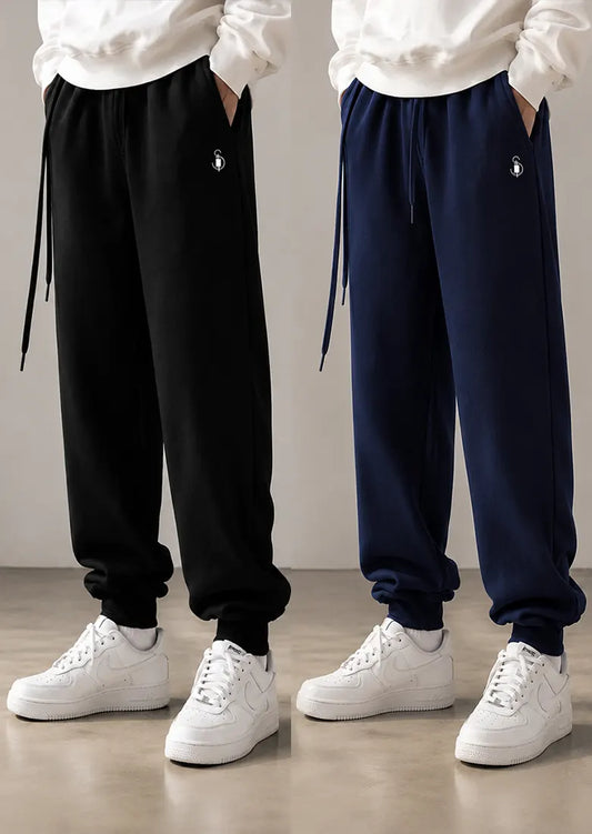 Bundle Of 2 Terry Trousers | Navy & Black – Soliches