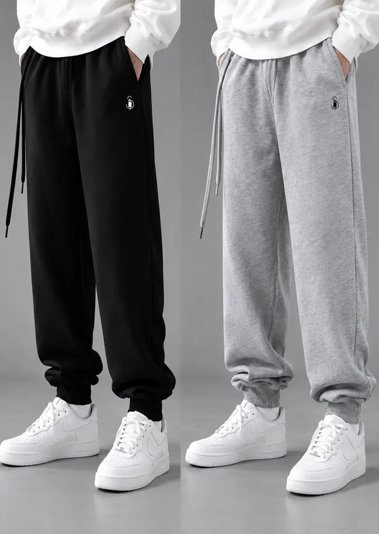 Bundle Of 2 Terry Trousers | Grey & Black – Soliches