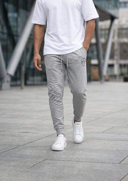 Soliches - Crown Emblem Grey Trousers