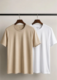 Bundle Of 2 Beige & White Dr-Fit T-shirts - Soliches