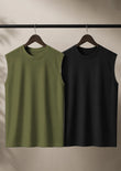 Bundle Of 2 Olive & Black Dr-Fit Plain Sandos - Soliches