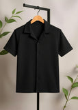 Soliches - Premium Black Waffle Shirt