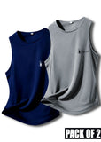 Bundle Of 2 Grey & Navy Dr-Fit Sandos - Soliches