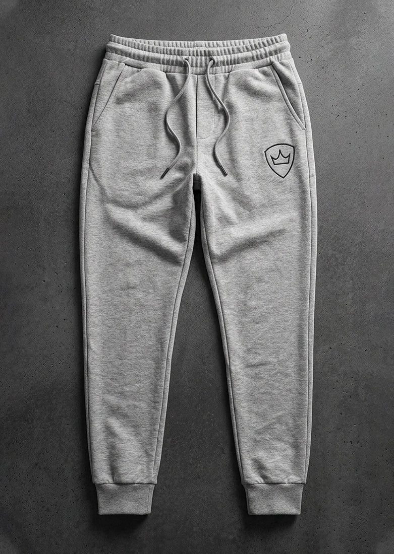 Soliches - Crown Emblem Grey Trousers