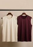SOLICHES Men’s Dri-Fit Plain Gym Sando & Undershirt (Pack of 2 – Beige & Maroon)
