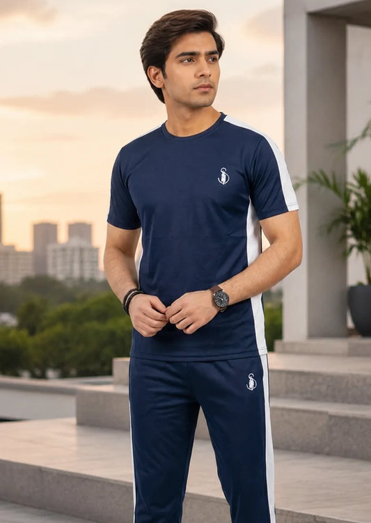 Soliches – Premium Navy Athletic Outfit – Modern Comfort Wear