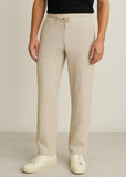 Beige Waffle Knitted Trouser – Soliches