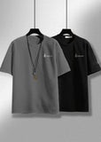 Bundle Of 2 Steel Grey & Black Dr-Fit T-shirts  - Soliches