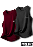 Bundle Of 2 Black & Maroon Dr-Fit Sandos - Soliches