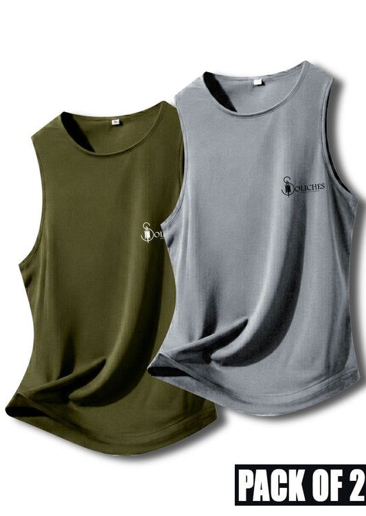 Bundle Of 2 Grey & Olive Dr-Fit Sandos - Soliches