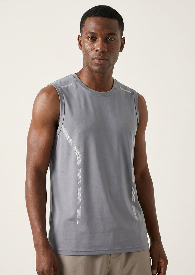 Soliches - Premium Grey Dri-Fit Gym Sando