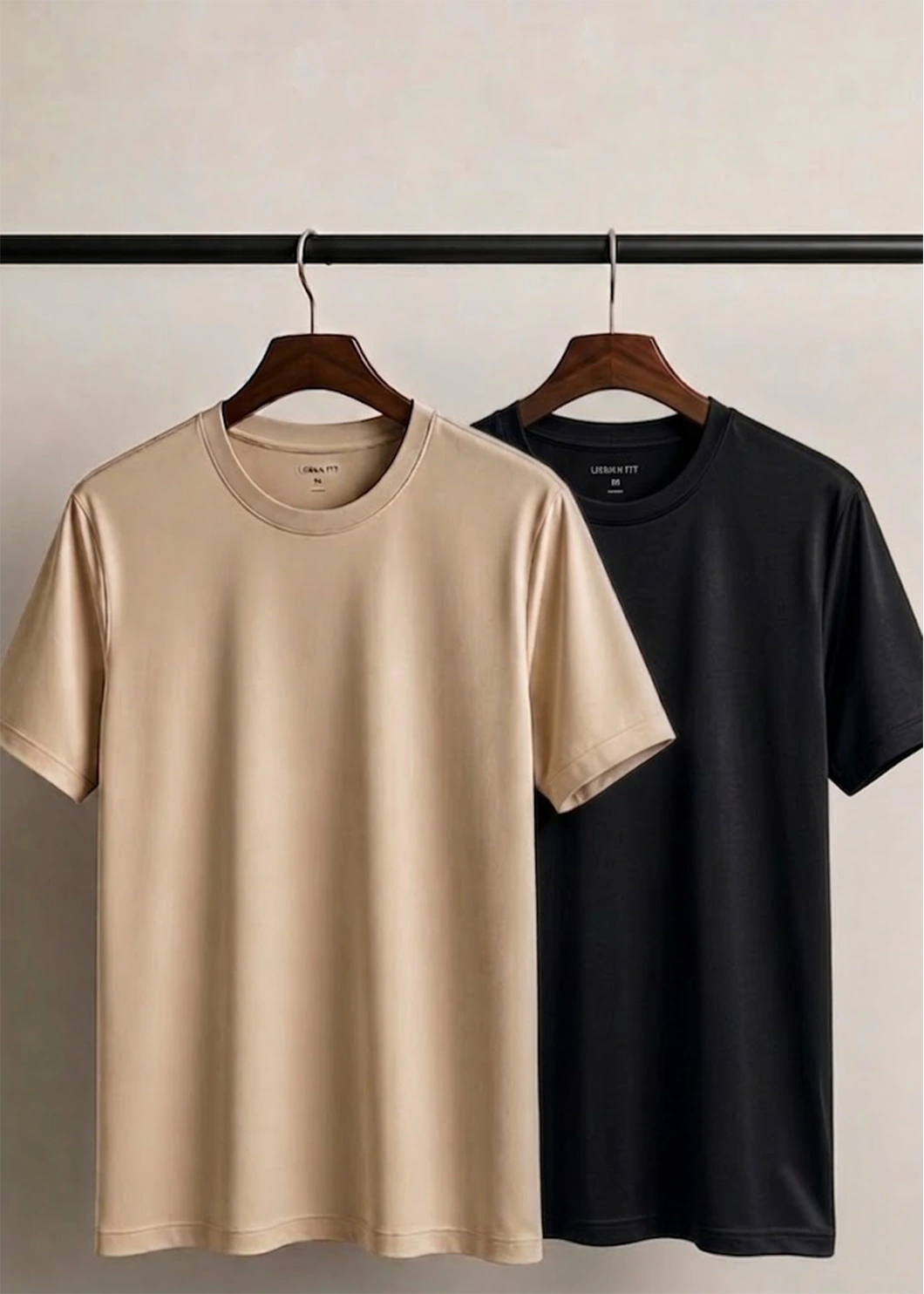 Bundle Of 2 Beige & Black Dr-Fit T-shirts - Soliches