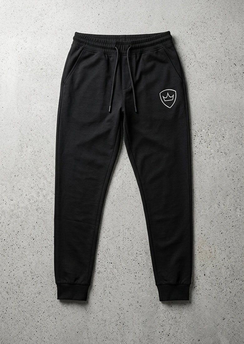 Soliches - Crown Emblem Black Trousers