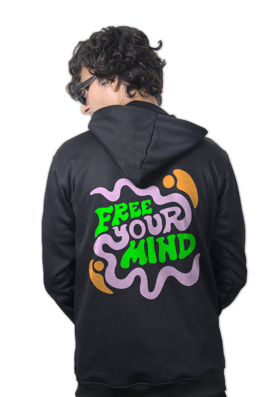Free Your Mind Back Printed Hoodie