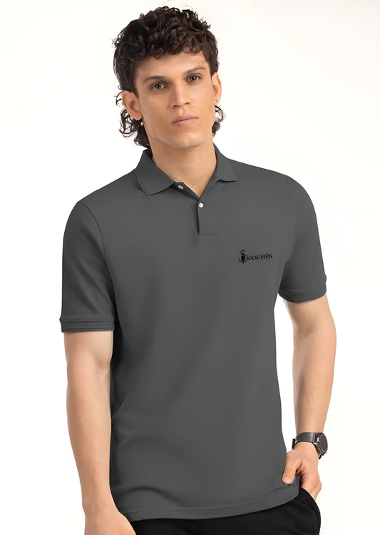 Soliches Premium Steel Grey Polo T-Shirt