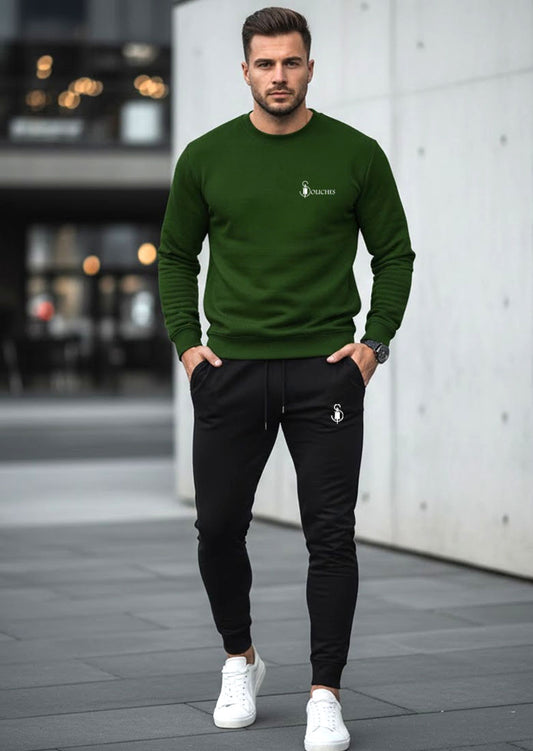 Olive Signature Tracksuit For Mens