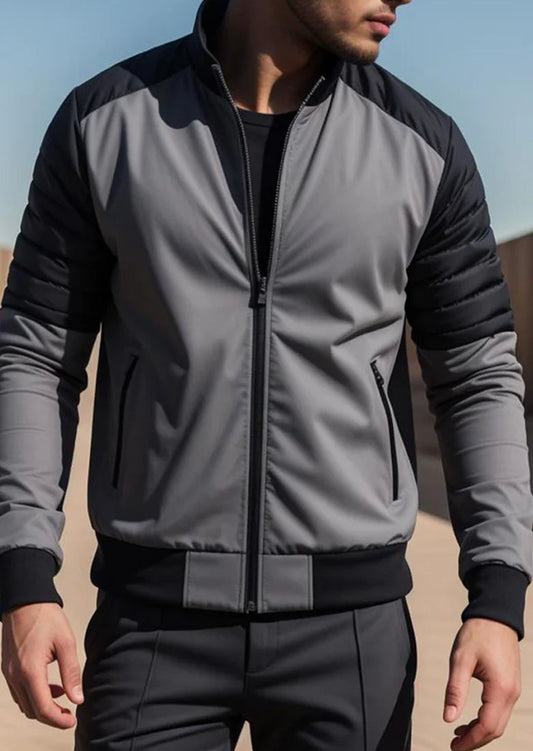 Puffer Arm Zip up Jacket