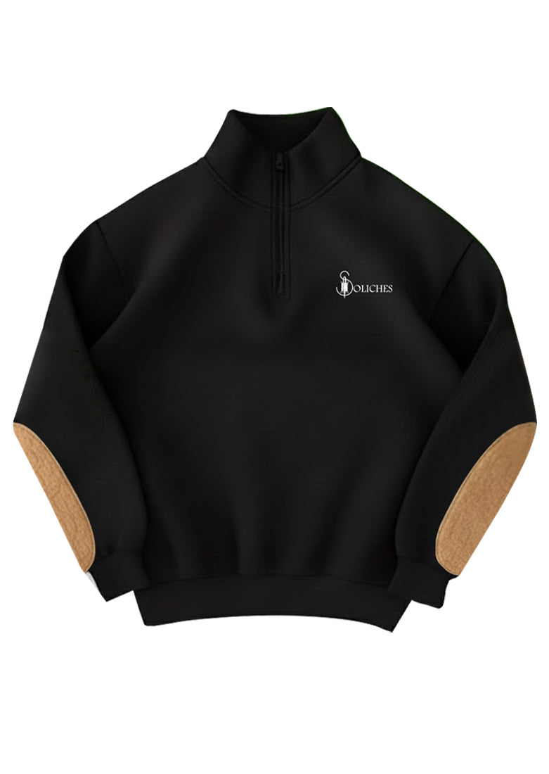 Premium White Sleeve Panel Polo Sweatshirt With Trouser For Mens | Polyester Fleece