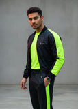 Black Neon Zip Up Track Suit