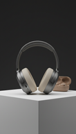 Steel Grey on-ear wireless headphones
