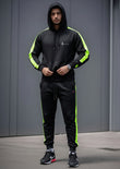 Black Neon Hooded Tracksuit
