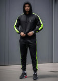 Black Neon Hooded Tracksuit