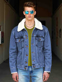 Denim Fur Collar Jacket