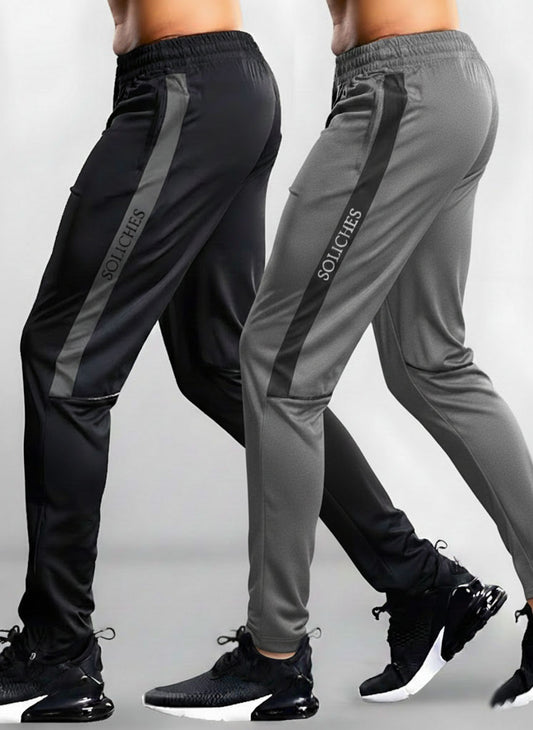 Bundle Of 2 Soliches ProLine Zipper Trousers For Mens