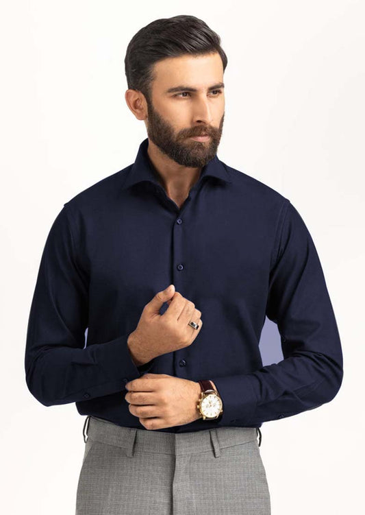 Navy Blue Formal Shirt For Mens