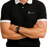 Soliches Premium Black Contrast Polo T-Shirt