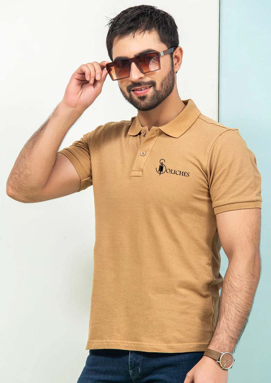Soliches Premium Camel Polo T-Shirt