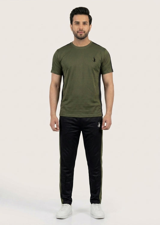 Soliches – Premium Olive Athletic Outfit – Modern Comfort Wear
