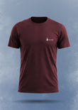 Soliches Performance Dri-Fit T-Shirt – Maroon | Lightweight Sports & Gym Tee for Men