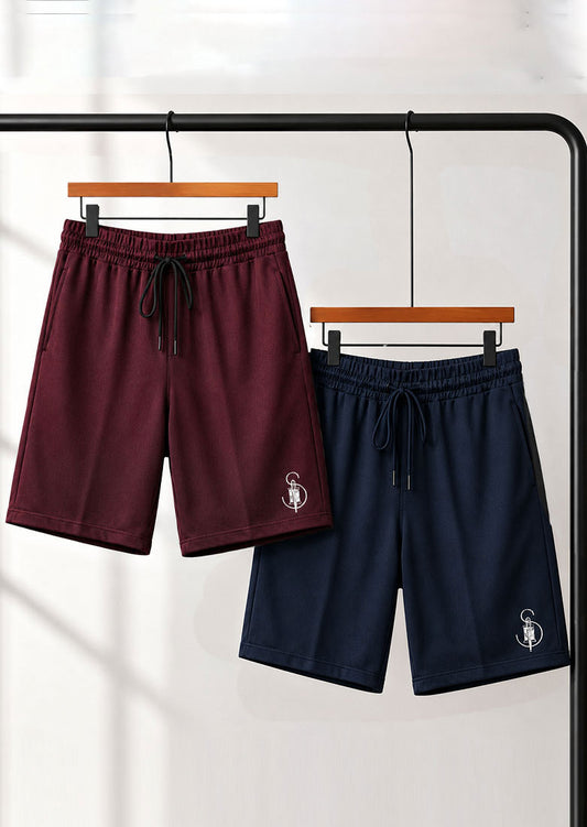 Bundle Of 2 Grey & Black Dr-Fit Shorts - Soliches