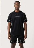 Soliches – Black Summer Dri-Fit Printed Shortsuit