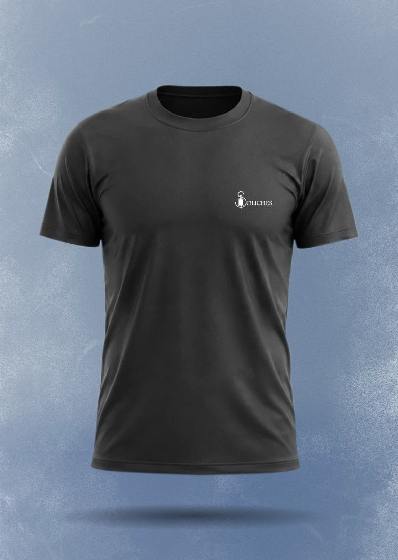Soliches Performance Dri-Fit T-Shirt – Black | Lightweight Sports & Gym Tee for Men
