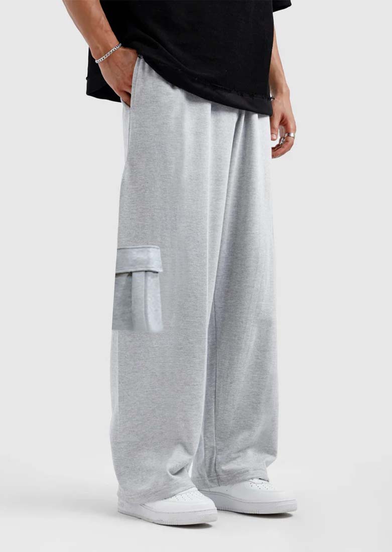 Grey Baggy Cargo Trouser - Soliches