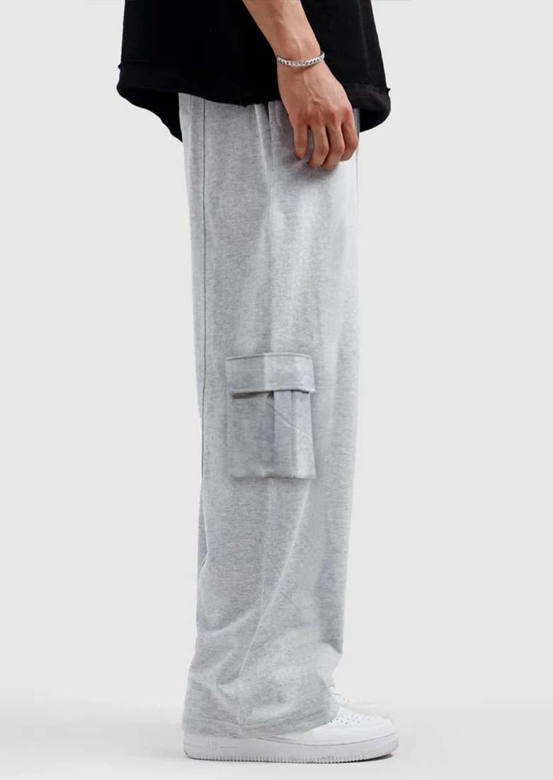 Grey Baggy Cargo Trouser - Soliches