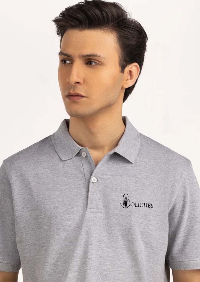 Soliches Premium Hyder Grey Polo T-Shirt