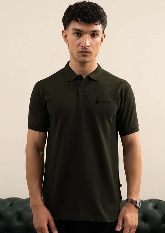 Soliches Premium Olive Green Polo T-Shirt