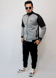 Winter Puffer Arm Zipper Tracksuit