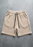 Soliches - Beige Textured Waffle Short
